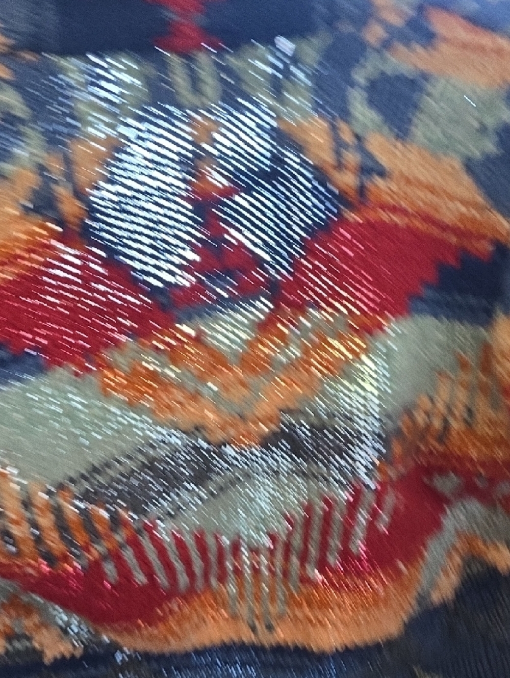 VTG Denim & Supply Ralph Lauren Navy and Red Southwestern Knit Cardigan S Petite - Picture 14 of 16